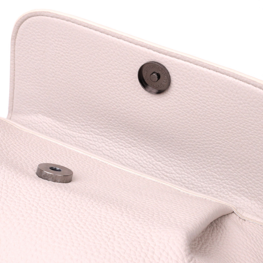 Умопомрачительная женская сумка из натуральной кожи Vintage 22331 Белая Киев - изображение 6