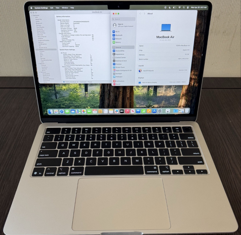 Гарантія!Macbook Air 13” M4 16/256Gb Акб: 2ц/100% Starlight. Харків - фото 7