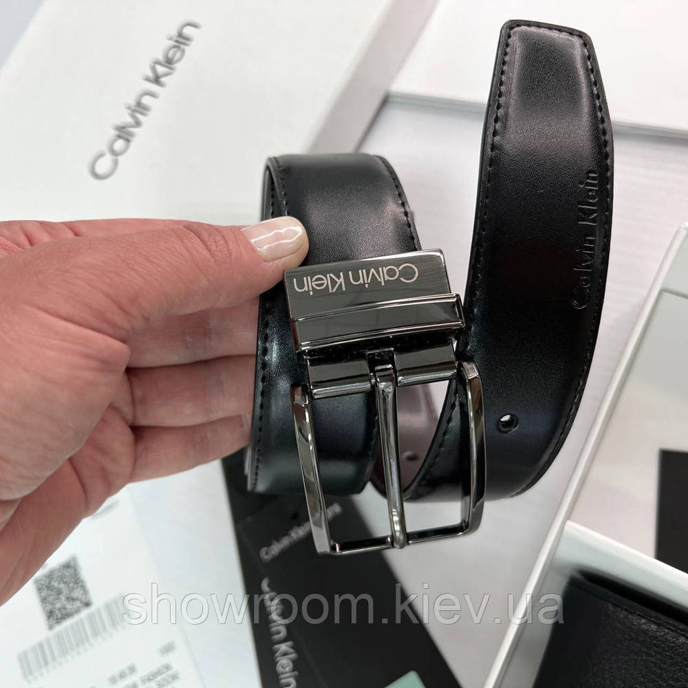 Мужской подарочный набор ремень и портмоне Ck (497) Киев - изображение 5