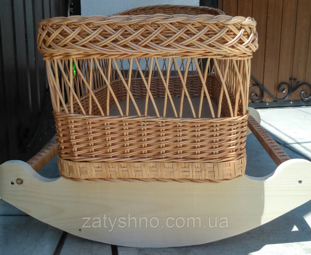 Плетене дитяче ліжечко Київ - фото 4