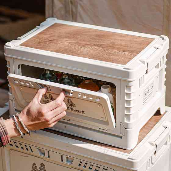 Туристический складной ящик-контейнер Naturehike CNH22SN019 25л + 5л (Светло-серый) Винница