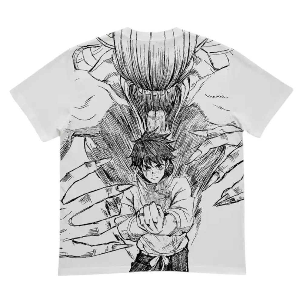 Футболка для хлопчика з принтом аніме Аніме Джуджутсу Каісен Йута оверсайз (зріст від 165 до 180) Чорний Дніпро - фото 2