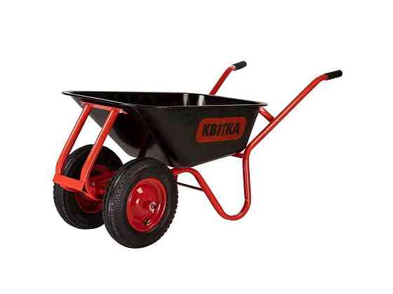 Тачка садовая 2-кол (ПК 4х8 8PR) 100л 180кг Formula корыто краска, рама красная Industrial арт.110-4068 ТМ ЦВЕпка PRO Киев