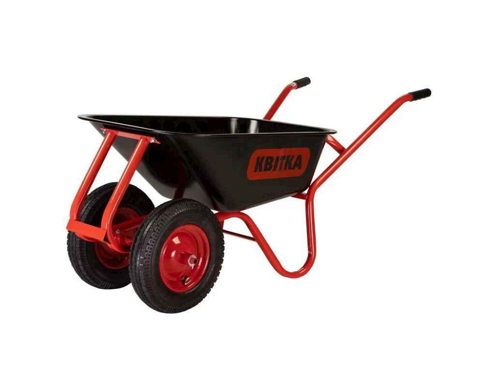 Тачка садовая 2-кол (ПК 4х8 8PR) 100л 180кг Formula корыто краска, рама красная Industrial арт.110-4068 ТМ ЦВЕпка PRO Киев - изображение 1