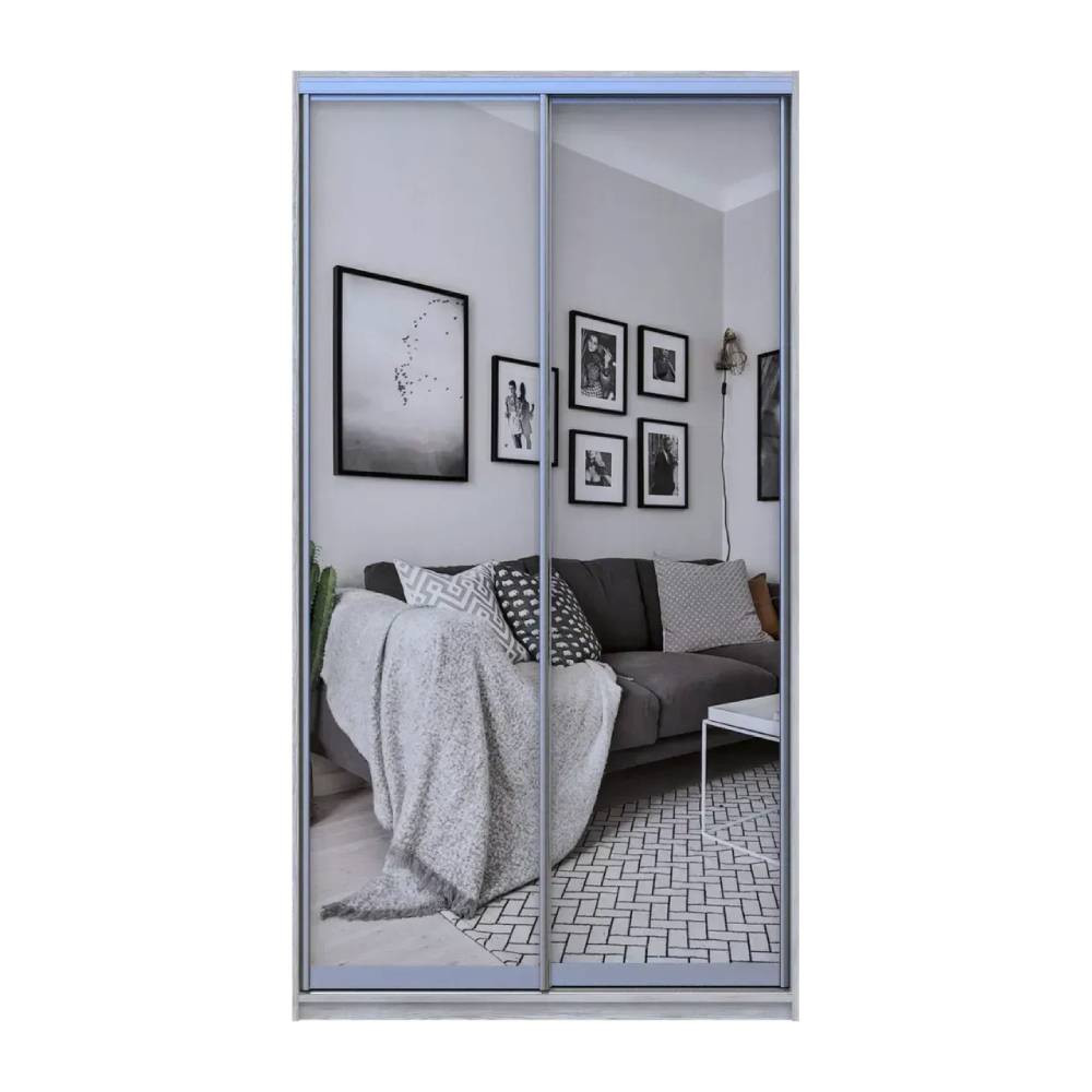 Шафа-купе Doros Сіті Лайт Сосна Натті 2 Дзеркала 120х60х225 (DRS-011960) Дніпро - фото 5