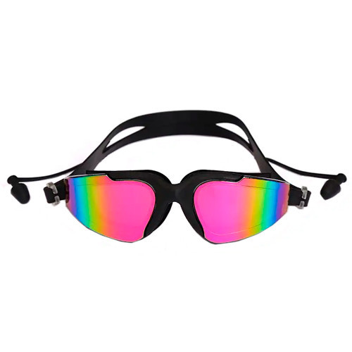 Очки для плавания KH36-A с берушами и защитой от УФ, антизапотевающие, черные Киев - изображение 1