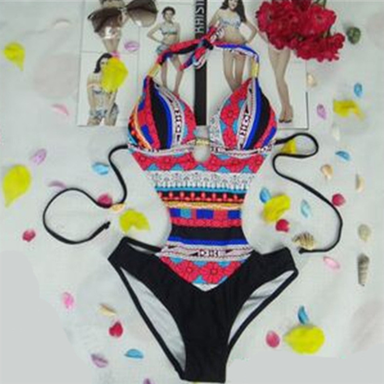 Жіночий суцільний купальник різнобарвний Київ - фото 5