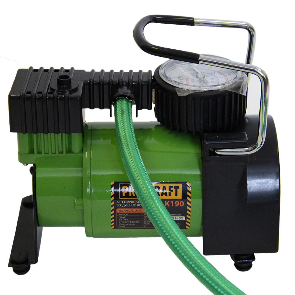 Автомобільний компресор Procraft LK190 – 7 атм, 168 Вт, для шин R13-R16 Івано-Франківськ - фото 3