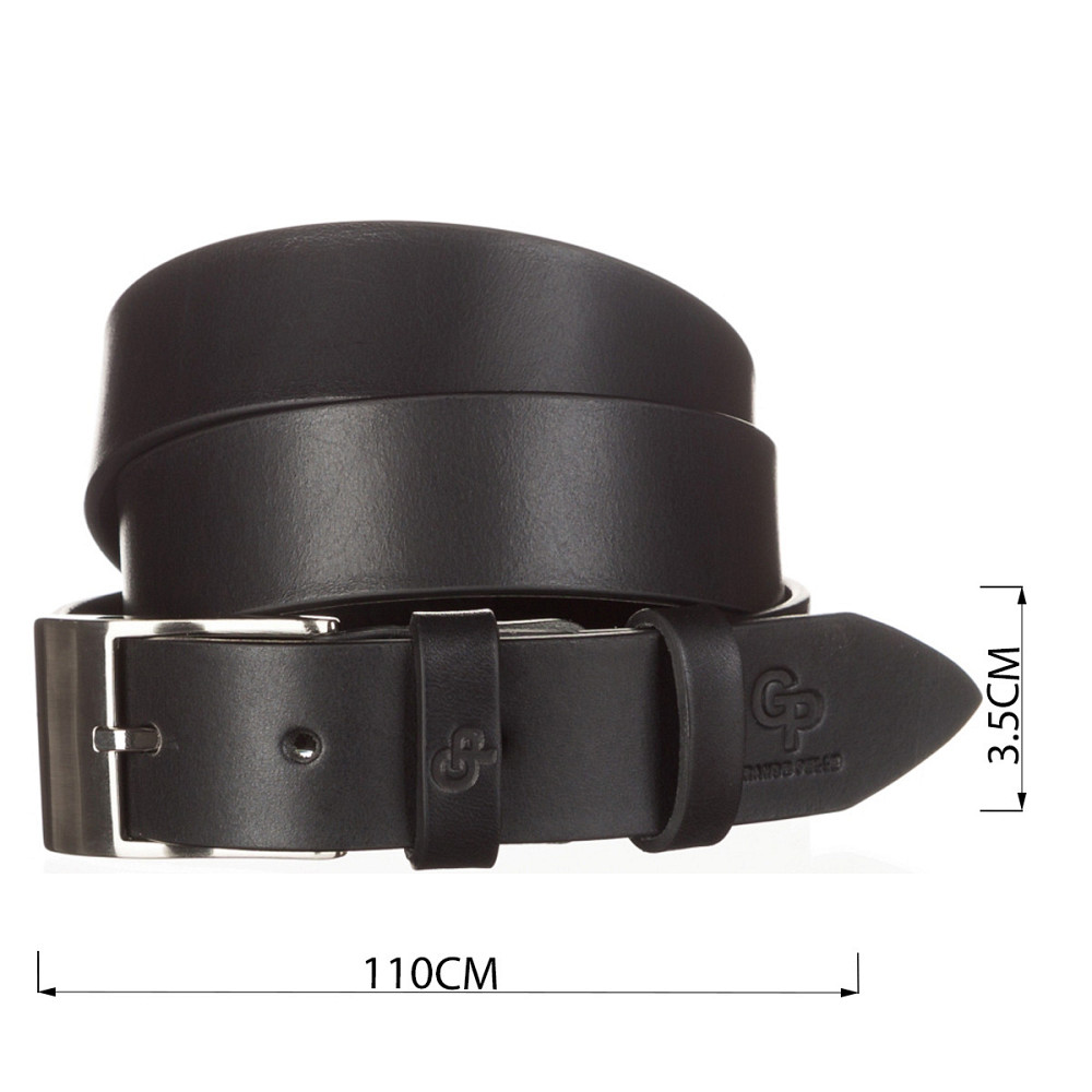 Ремінь чоловічий GRANDE PELLE 11032 Чорний Київ - фото 3