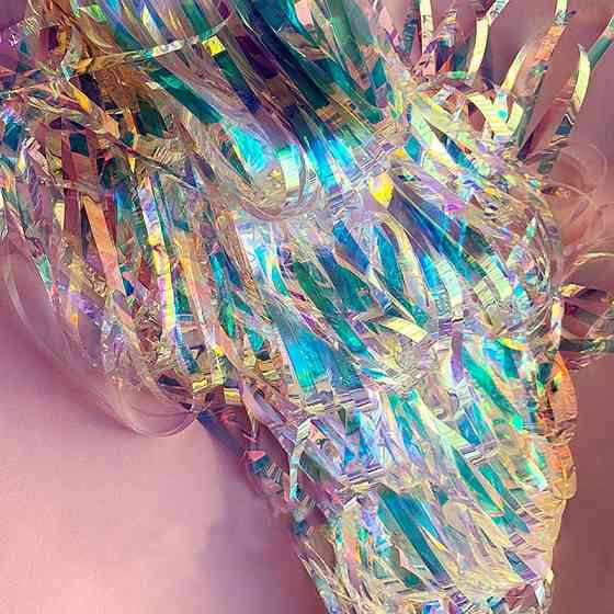 Дощик для фотозони 245 см на 92 см перламутровий Київ