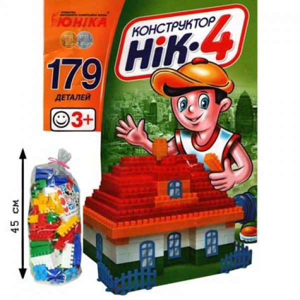 Дитячий конструктор НІК-4 70910, 179 великих деталей Вінниця - фото 2