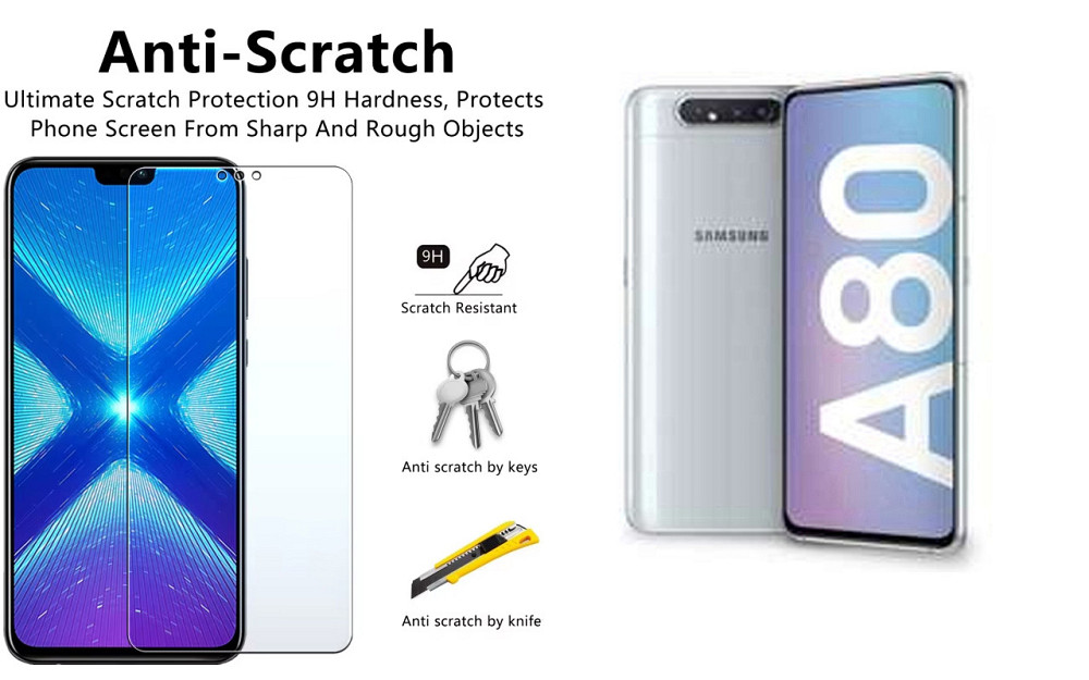 Защитное стекло NeoGlass для Samsung Galaxy A80 2019 SM-A805 – ультрапрозрачное и устойчивое Киев - изображение 1
