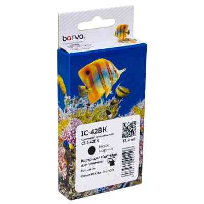 Картридж Barva Canon CLI-42BK (6384B001) 900sh, black (IC-42BK) Вінниця