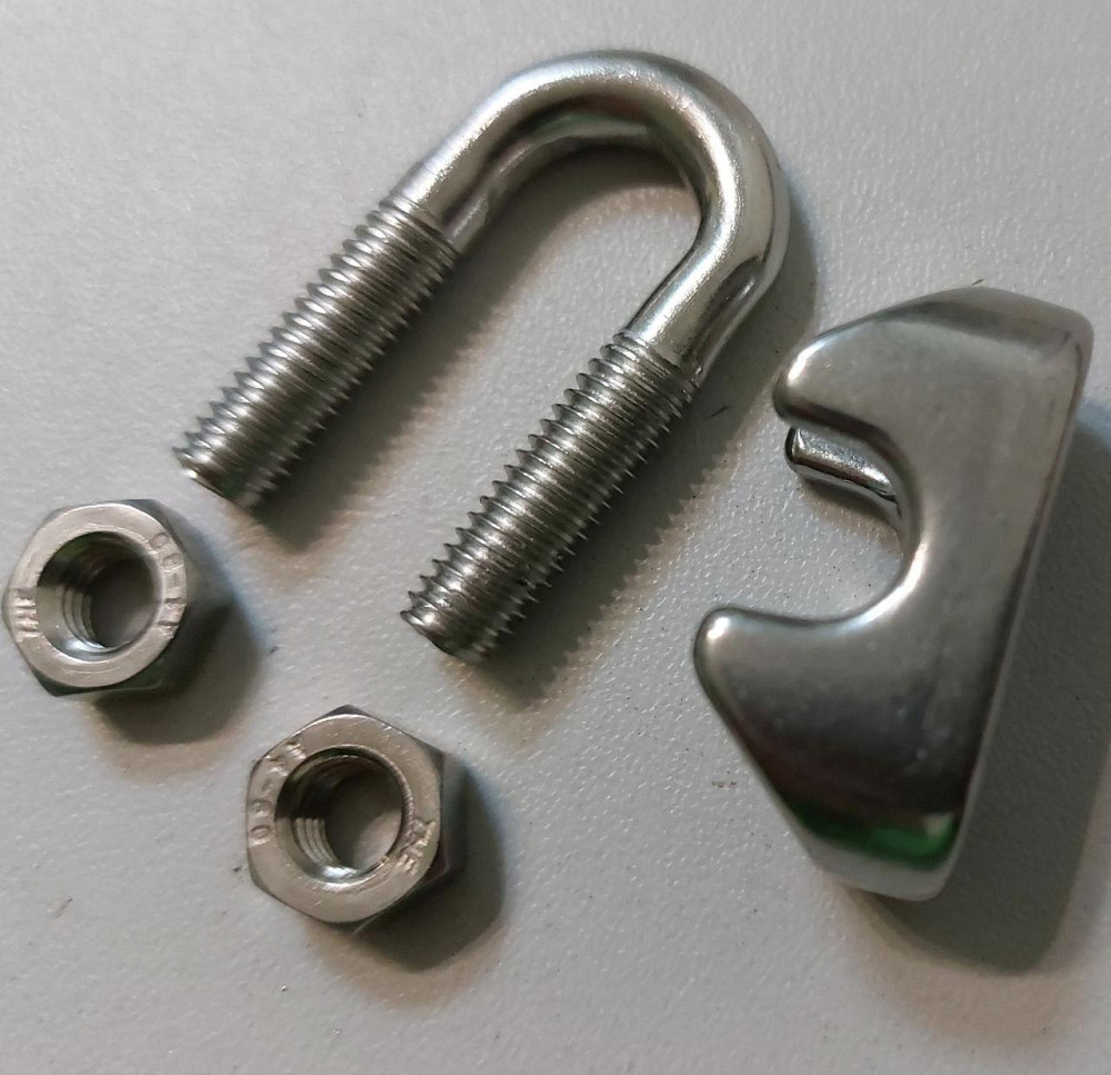 Затиск троса "GoralMet" 2 мм з нержавіючої кислотостійкої сталі AISI 316 Київ - фото 3