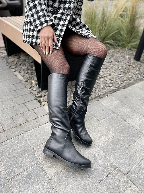 Nivelle Чоботи жіночі NIVELLE 5435/1012 чорні (зима, шкіра натуральна) (4012) лише 38р. 38 Коломия - фото 1