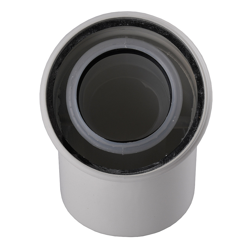 Коліно 45 градусів, d=60/100 mm CE.00.30 C Конденсаційне Тернопіль - фото 3