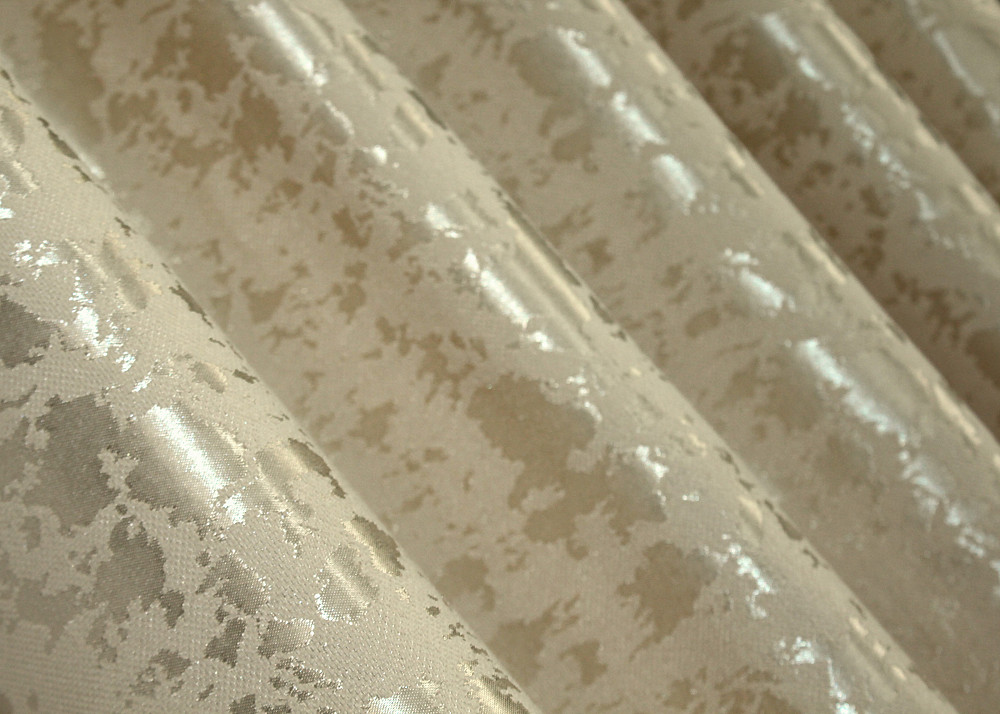 Комплект штор на люверсах VR-Textil Лен мрамор Pavliani ХО № 1270ш Бежевый 150х250 см 2 шт (37-0122) Киев - изображение 9