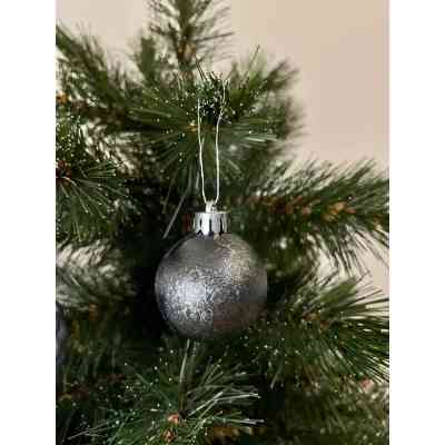 Елочная игрушка Chomik пластикові кульки компл. 31шт, 3см, сіро-сині (5900779877160_1) Винница
