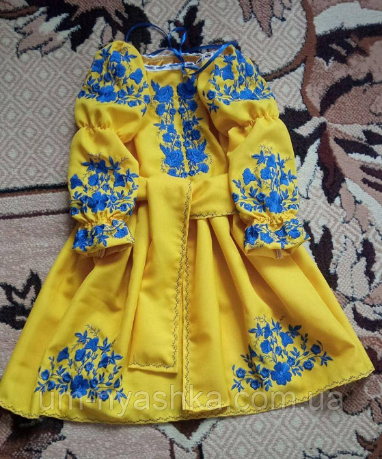 Червона вишита сукня плаття вишиванка Квіткова поляна Кривий Ріг - фото 5