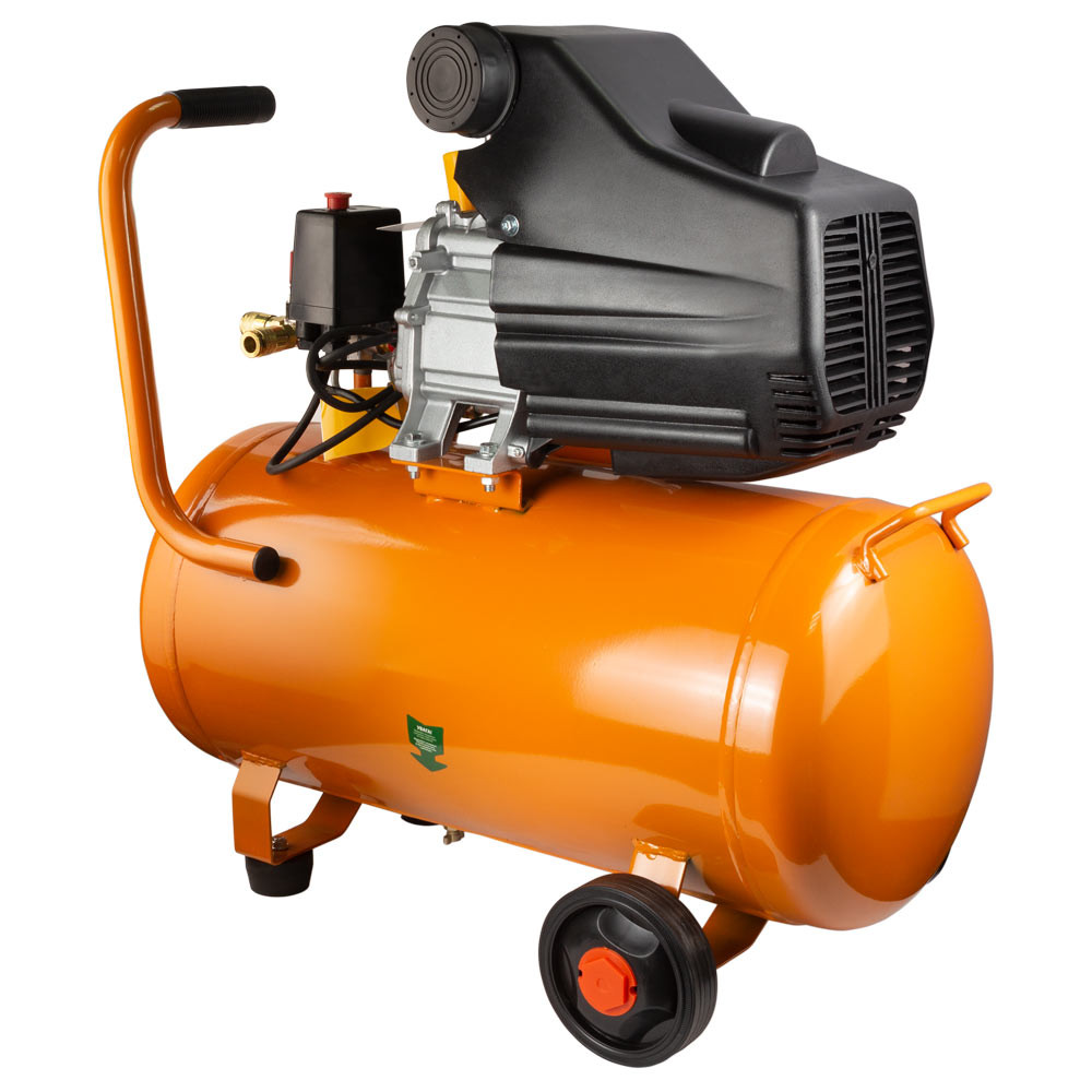 Grad Компрессор одноцилиндровый 1.5кВт 198л/мин 8бар 50л (2 крана) GRAD (7043565) Коломия - фото 6