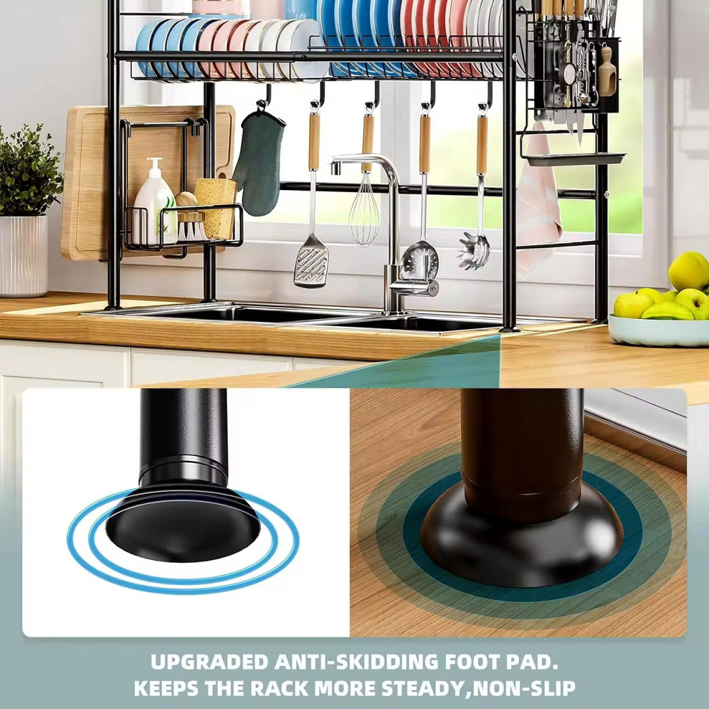 Металева чорна сушка для посуду Кам'янець-Подільський - фото 3