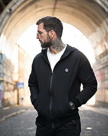Городская Ветровка Stone island карман black 4 ДЛ7035 Киев - изображение 4