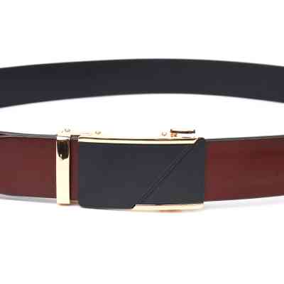 Ремень Vintage Двусторонний из натуральной кожи Коричневый (21479) Винница