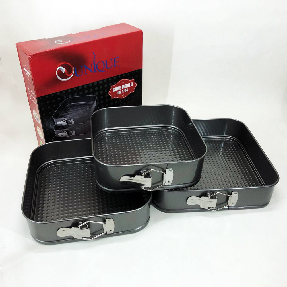 Форма для выпечки круг професиональная Unique, Стальная форма выпечки для пирога Кольца выпекания NJ-94 Львов - изображение 3