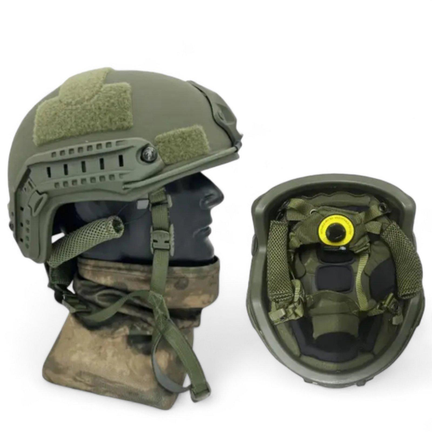 Обвіс для шолома FAST підвісна система + захисні подушки + бічні рейки ARC + шрауд (Оливковий) Вінниця - фото 4