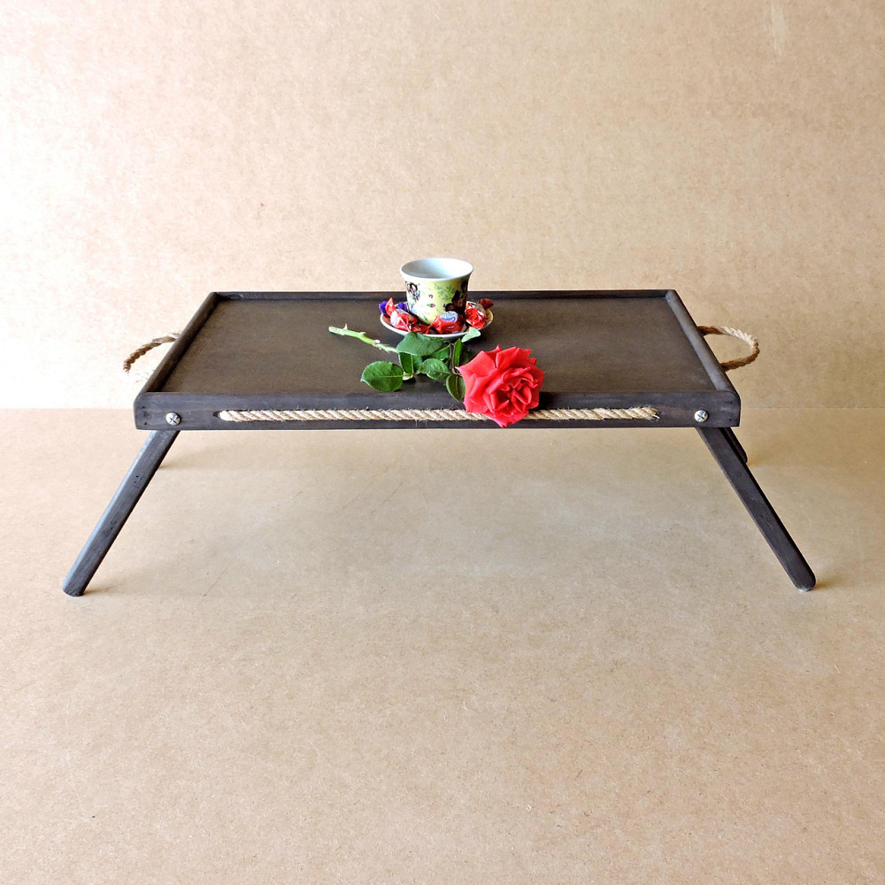 Столик-піднос для сніданку "Техас Екостиль" венге Миколаїв - фото 2