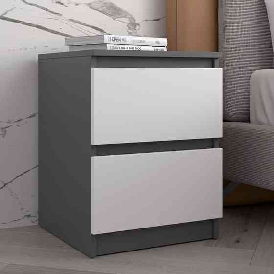 Прикроватная тумба VAYS R-5, 2 ящика без ручек, ЛДСП 40×40×53 см – тумба в спальню Львов