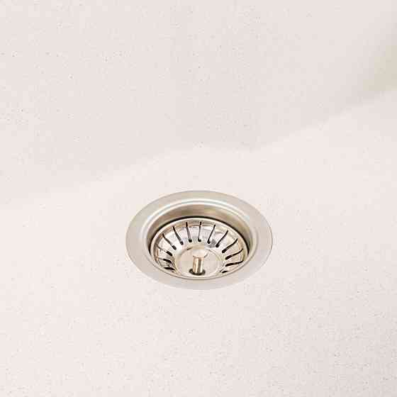 Гранітна мийка для кухні VALESO NIKA 7545 матова Біла в крапку Коломия