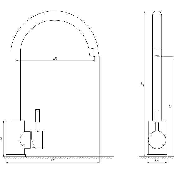 Змішувач для кухні Globus Lux ALPEN SUS-203S Луцк