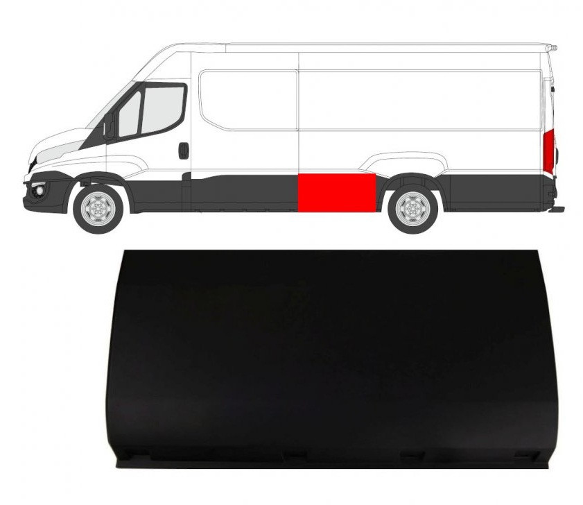 Накладка кузова ліва GP Iveco Daily E6 (5801811680) Київ - фото 2