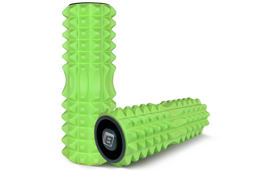 EasyFit Масажний ролик EasyFit Grid Roller 33 см v.1.2 із заглушками з обох сторін (салатовий) Київ - фото 4
