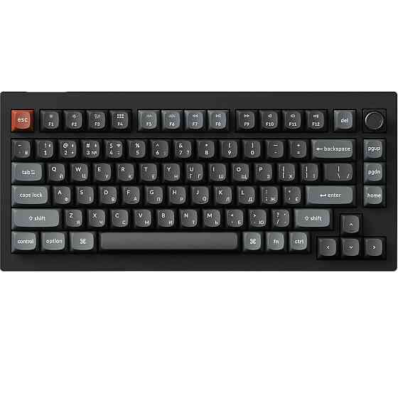 Клавіатура бездротова Keychron V1 Ultra Keychron Red Switch Black RGB (V1U-D1-UA) ( 24381 ) Харьков