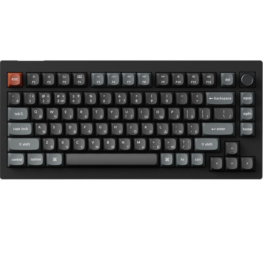 Клавіатура бездротова Keychron V1 Ultra Keychron Red Switch Black RGB (V1U-D1-UA) ( 24381 ) Харьков - изображение 1