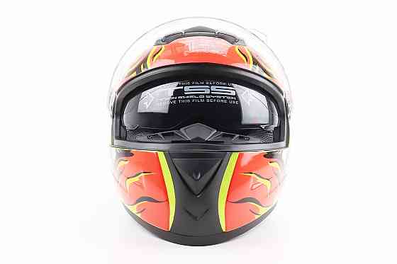 Шолом інтеграл, закритий+окуляри BLD-М61 М (57-58см), ЖОВТО-ПОМАРАНЧЕВИЙ "Buffalo" Київ