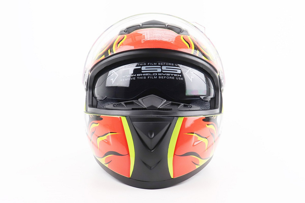 Шолом інтеграл, закритий+окуляри BLD-М61 М (57-58см), ЖОВТО-ПОМАРАНЧЕВИЙ "Buffalo" Київ - фото 5