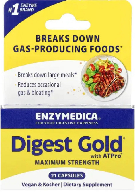 Ферменти для травленняEnzymedica  Digest Gold with ATPro 21 капс Київ - фото 1
