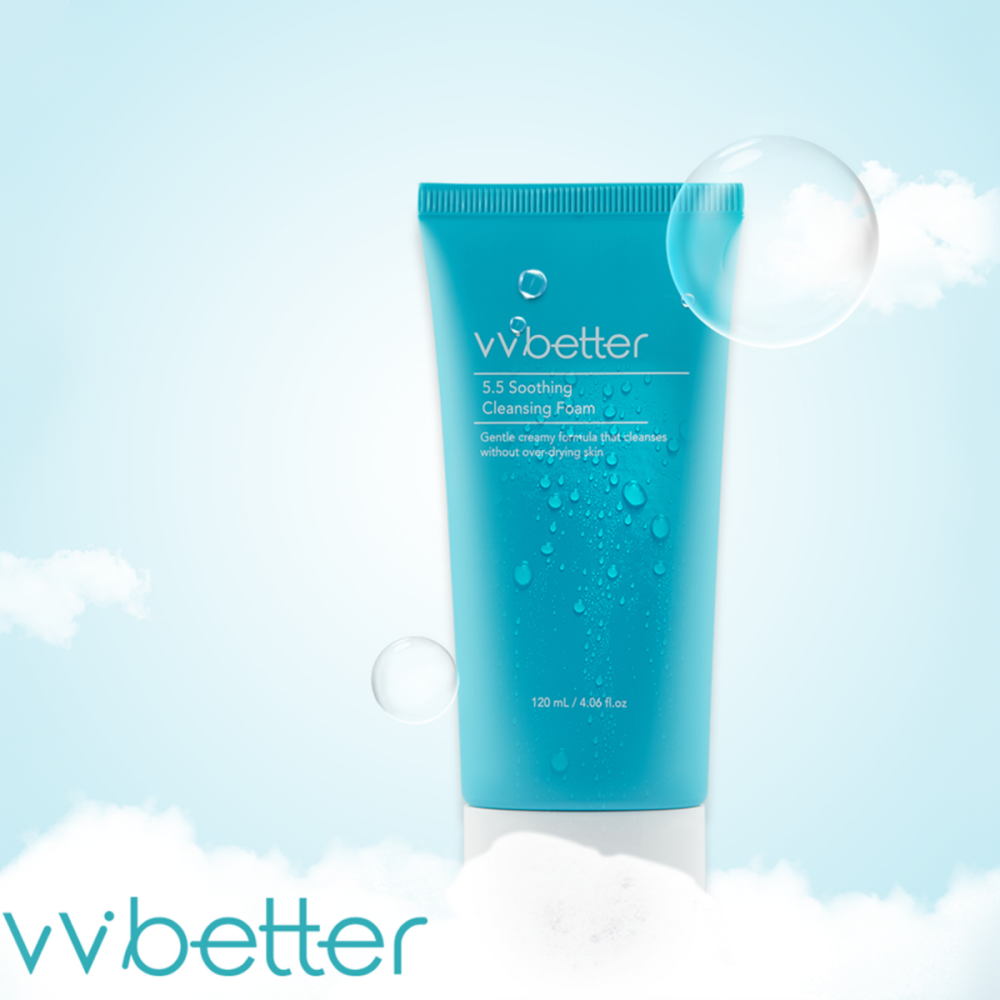 Пінка очищаюча для чутливої шкіри обличчя 5.5 Soothing Cleansing Foaм VVbetter 120 мл Київ - фото 2