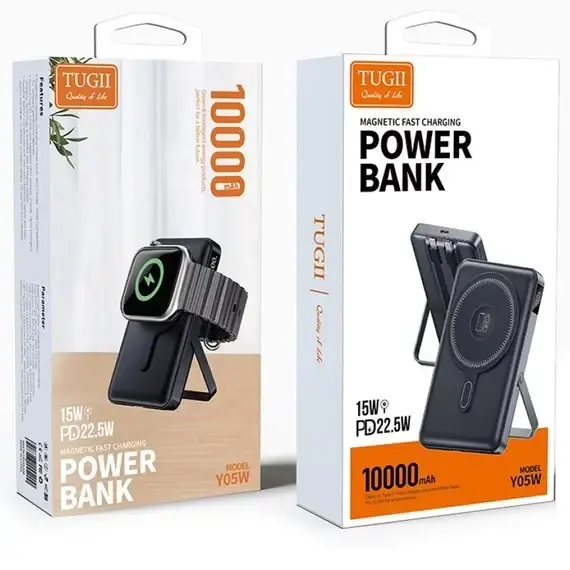 Power Bank TUGII Y05W 10000 мАг, 38Вт·год, PD 20Вт, QC 22.5Вт, MagSafe Одеса - фото 4