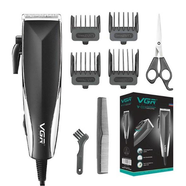 Электрическая машинка для стрижки с насадками VGR, Машинка для стрижки сеть Електромашинка UY-18 Львов - изображение 18