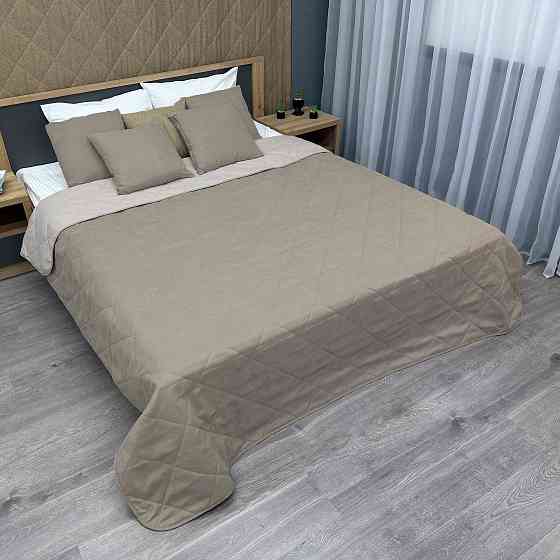 Покрывало стеганое Decorator Sparta Diamond ромб 130х220 см капучино (85-044) Киев