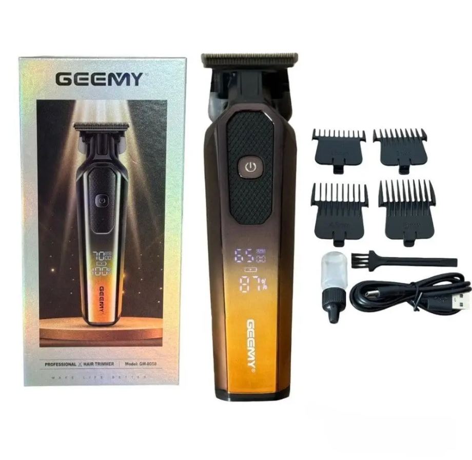 Машинка для стрижки Geemy GM-8058Q, чорно-жовта Вінниця - фото 4