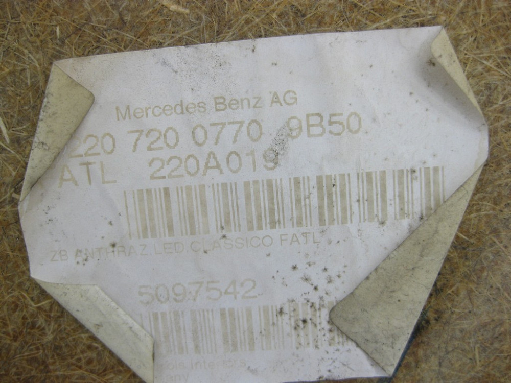 Mercedes-Benz  A2207200770 9B50 Передня ліва дверна карта колір антрацит S-Class W220 Одесса - изображение 12