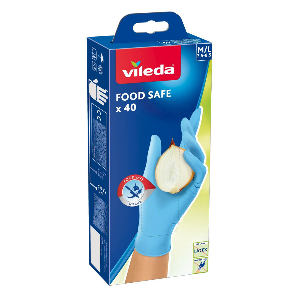 Рукавички Food Safe ТМ "Віледа", 40 шт, розмір M/L Київ - фото 1