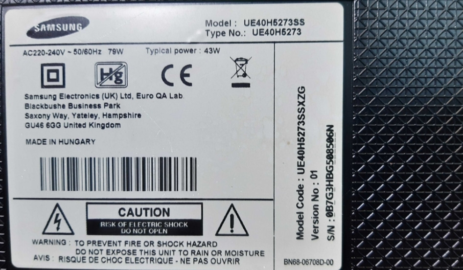 Телевизор: 40