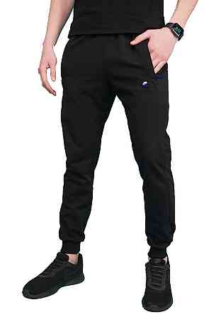 Мужские спортивные зауженные штаны под манжет Nike,ткань лакоста. Киев