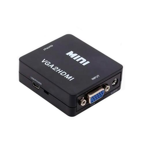 Конвертер VGA - HDMI, відео, аудіо, 1080p, чорний Вінниця - фото 1